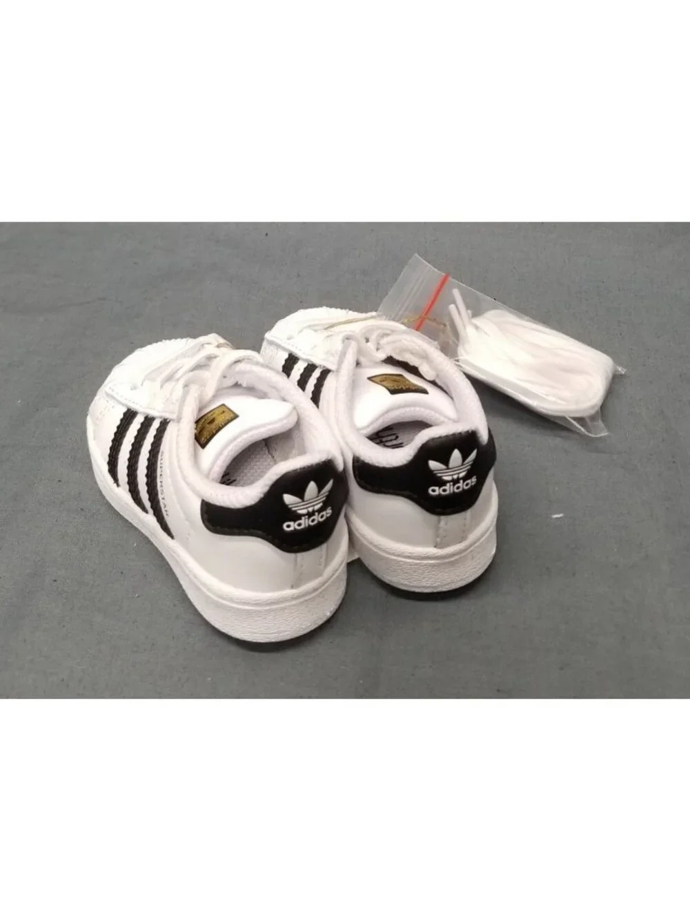 Adidas Originals Superstar II Toddlers Sneakers White Black Size 4K NEW NO BOX!